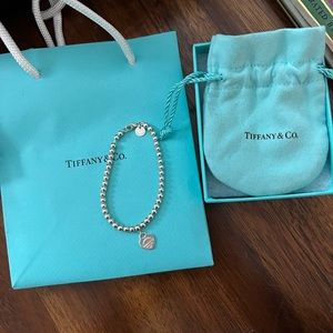 Tiffany silver heart bracelet